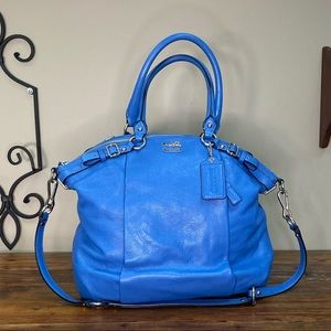Coach Madison Lindsey Satchel in Blue